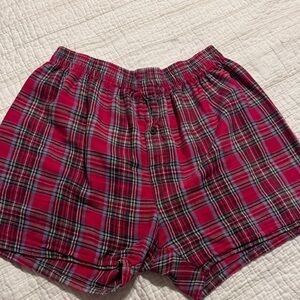 Plaid Women's Shorts in Red